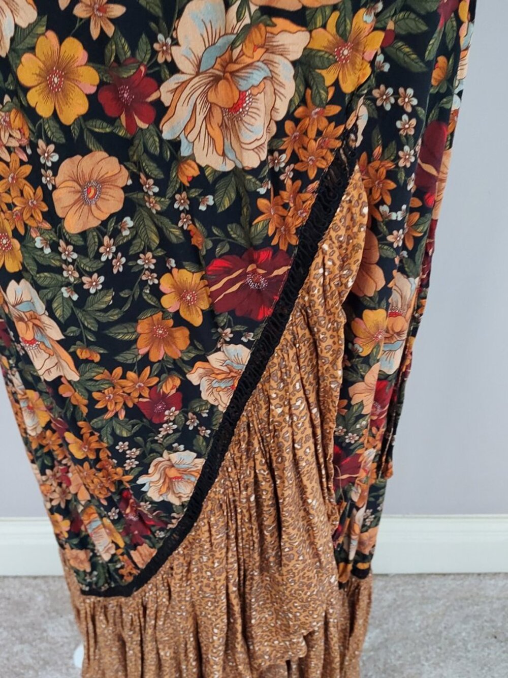 Anthropologie x Farm Rio Madrid Wrap Maxi Dress Size XXS Petite - Picture 4 of 12